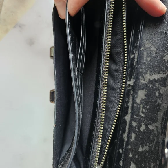 Vintage COACH Black Leather Wallet - Picture 6 of 7